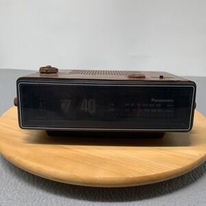 Vintage Panasonic RC-6030 Flip Clock AM/FM Radio Groundhog Day Retro WORKING